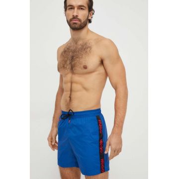 HUGO pantaloni scurti de baie culoarea albastru marin HUGO pantaloni scurti de baie culoarea albastru marin