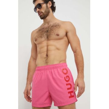 HUGO pantaloni scurti de baie culoarea verde HUGO pantaloni scurti de baie culoarea verde