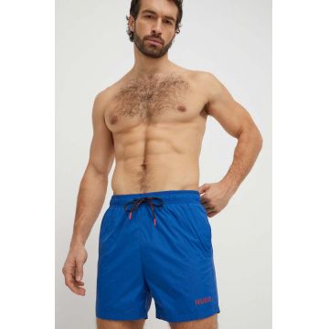 HUGO pantaloni scurti de baie culoarea violet HUGO pantaloni scurti de baie culoarea violet