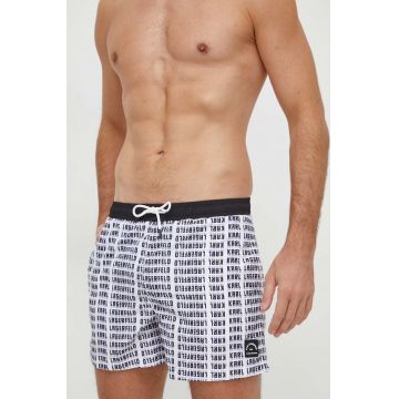 Karl Lagerfeld pantaloni scurti de baie culoarea alb Karl Lagerfeld pantaloni scurti de baie culoarea alb