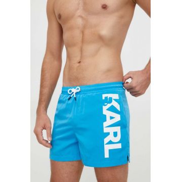 Karl Lagerfeld pantaloni scurti de baie culoarea albastru marin Karl Lagerfeld pantaloni scurti de baie culoarea albastru marin