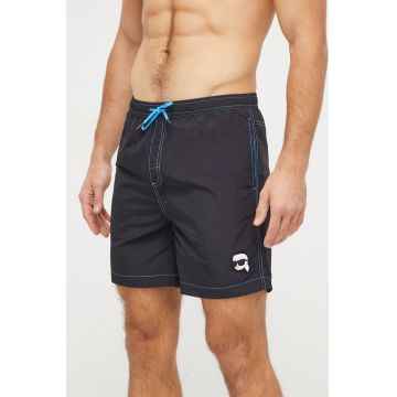 Karl Lagerfeld pantaloni scurti de baie culoarea negru Karl Lagerfeld pantaloni scurti de baie culoarea negru