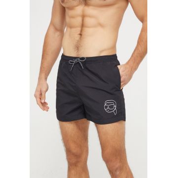 Karl Lagerfeld pantaloni scurti de baie culoarea negru Karl Lagerfeld pantaloni scurti de baie culoarea negru