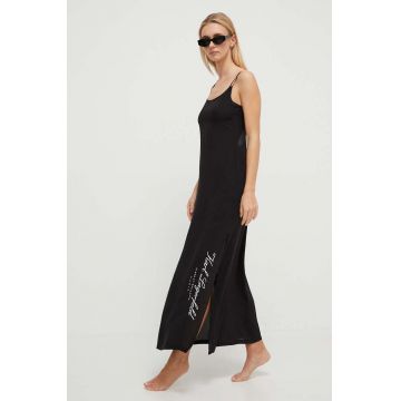 Karl Lagerfeld rochie de plaja culoarea negru Karl Lagerfeld rochie de plaja culoarea negru