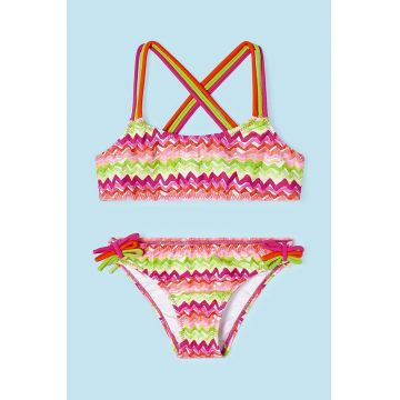 Mayoral costum de baie pentru copii din două piese culoarea verde