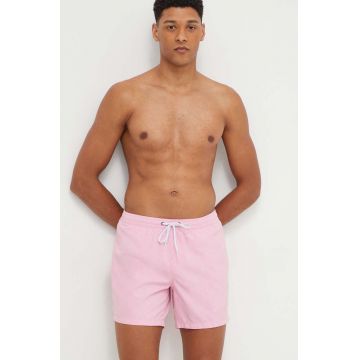 Quiksilver pantaloni scurti de baie culoarea roz