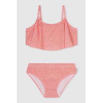 Costum de baie in doua piese cu model grafic