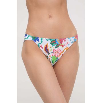 Desigual chiloti de baie culoarea alb