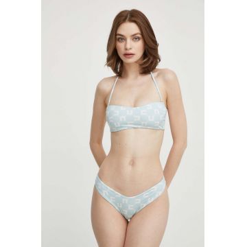 Elisabetta Franchi costum de baie din două piese culoarea verde, cupa moale