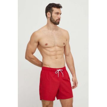 Hollister Co. pantaloni scurti de baie culoarea rosu