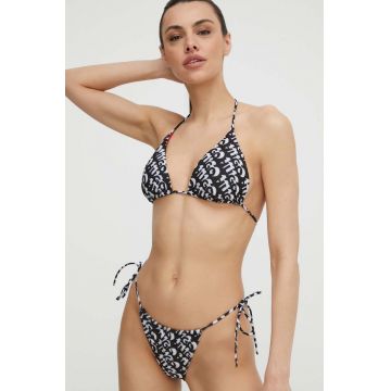 HUGO sutien de baie culoarea negru, cupa usor rigidizata 50515286