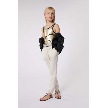 Karl Lagerfeld costum de baie dintr-o bucată pentru copii culoarea auriu