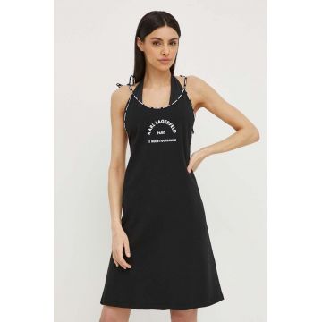 Karl Lagerfeld rochie de plaja culoarea negru