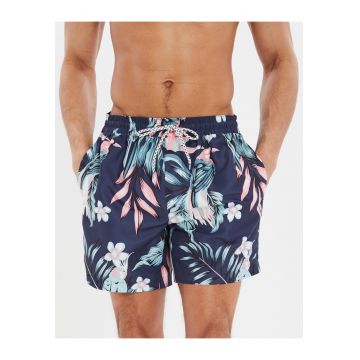 Pantaloni scurti de baie cu imprimeu tropical Amazon