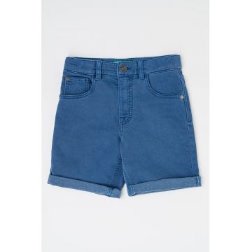 Pantaloni scurti din denim cu model cu 5 buzunare