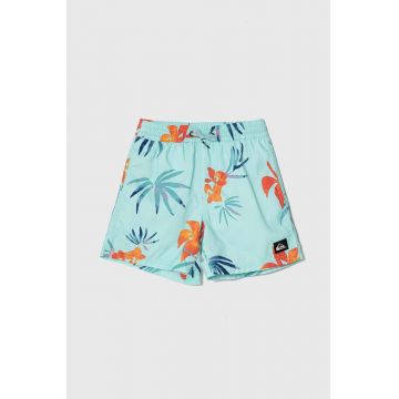 Quiksilver pantaloni scurti de baie copii MIX VLY YTH 14 culoarea turcoaz