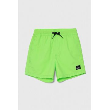 Quiksilver pantaloni scurti de baie copii SOLID YTH 14 culoarea verde