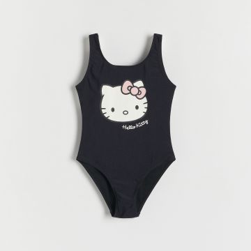 Reserved - Costum de baie din două piese cu Hello Kitty - Negru
