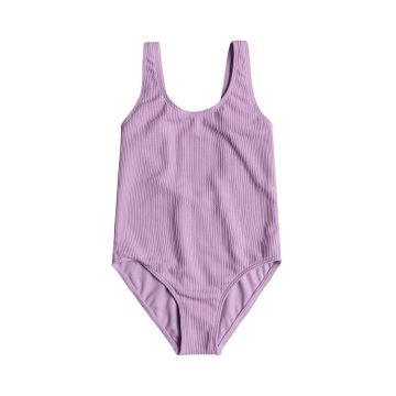 Roxy costum de baie dintr-o bucată pentru copii ARUBA RG culoarea violet