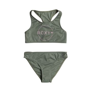 Roxy costum de baie pentru copii din două piese BASIC ACTIVE CR culoarea verde