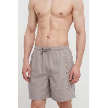 Superdry pantaloni scurti de baie culoarea bej