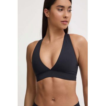 Casall sutien de baie culoarea negru, cupa moale