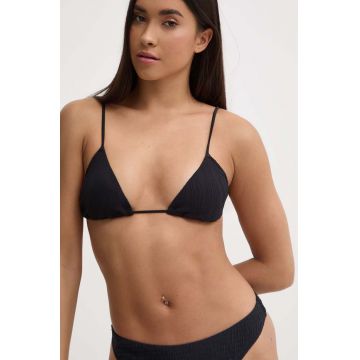 Chantelle sutien de baie culoarea negru, cupa usor rigidizata