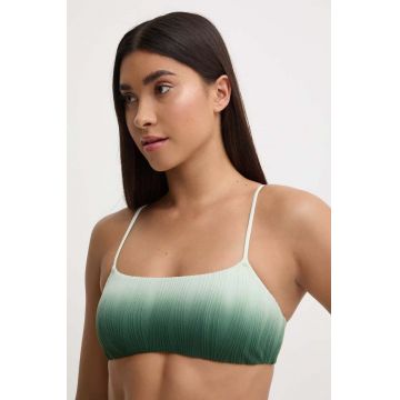 Chantelle sutien de baie culoarea verde, cupa usor rigidizata