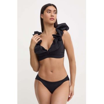 MAIO Paris costum de baie din două piese culoarea negru, cupa moale, Palazzo