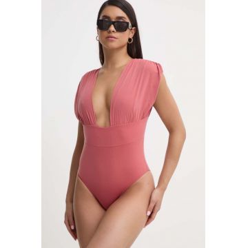 MAIO Paris costum de baie dintr-o bucată culoarea roz, cupa moale, Monceau