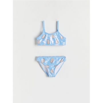 Reserved - GIRLS` SWIMMING SUIT - albastru-pal