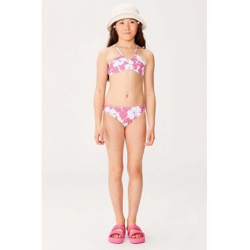 Roxy costum de baie pentru copii din două piese TOTALLY ICONIC culoarea roz