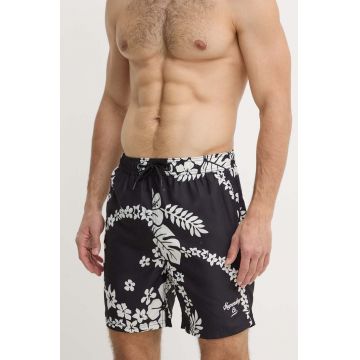 Superdry pantaloni scurti de baie culoarea negru, M3010232A-2BW Superdry pantaloni scurti de baie culoarea negru, M3010232A-2BW