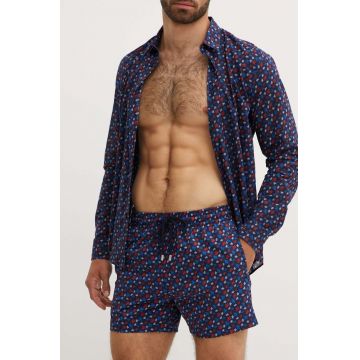 Vilebrequin pantaloni scurti de baie MOORISE culoarea albastru marin, MSOAF139