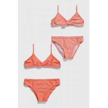 zippy costum de baie pentru copii din două piese 2-pack culoarea portocaliu