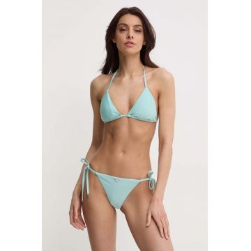 Emporio Armani Underwear costum de baie din două piese culoarea turcoaz, cupa usor rigidizata, 262740 4R302