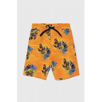 Lego pantaloni scurti de baie copii culoarea portocaliu Lego pantaloni scurti de baie copii culoarea portocaliu