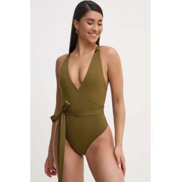 MAIO Paris costum de baie dintr-o bucată culoarea verde, cupa moale, Rimini