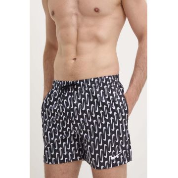 Nike pantaloni scurti de baie Swoosh Link culoarea negru Nike pantaloni scurti de baie Swoosh Link culoarea negru