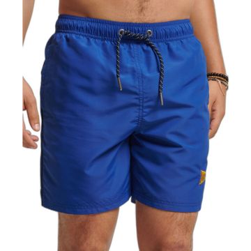 Pantaloni scurti de baie, cu buzunare si snur reglabil, albastru, barbati, Superdry