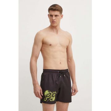 PLEIN SPORT pantaloni scurti de baie culoarea negru PLEIN SPORT pantaloni scurti de baie culoarea negru