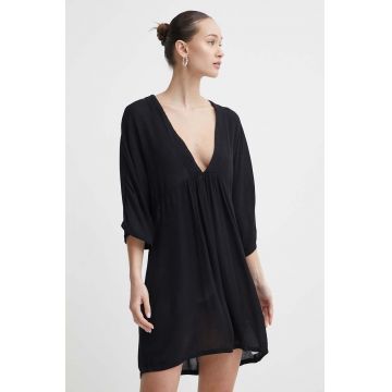 Roxy rochie de plaja culoarea negru, ERJX603386
