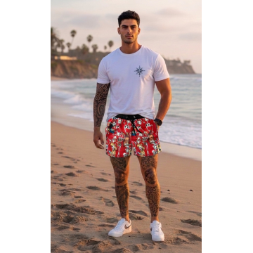 Sort de baie cu imprimeu 12552 P18-3.2