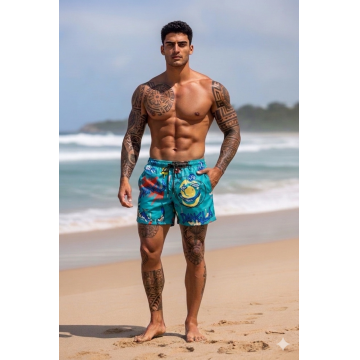 Sort de baie cu imprimeu 12569 40-2.3