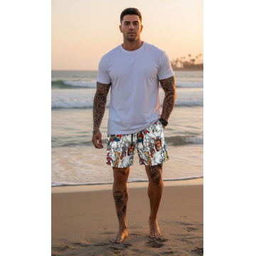 Sort de baie cu imprimeu 12571 D2-1.1