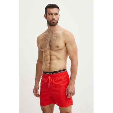 Tommy Jeans pantaloni scurti de baie culoarea rosu, UM0UM03141 Tommy Jeans pantaloni scurti de baie culoarea rosu, UM0UM03141