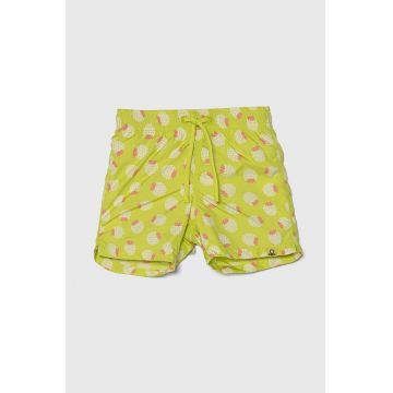 United Colors of Benetton pantaloni scurti de baie copii culoarea verde United Colors of Benetton pantaloni scurti de baie copii culoarea verde