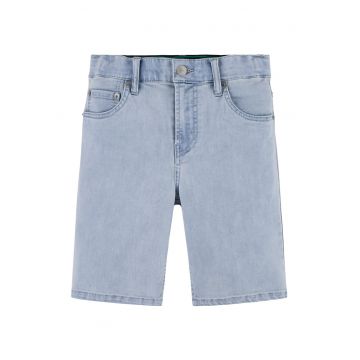 Bermude de denim cu talie medie