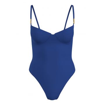 Costum de baie intreg cu burete si decupaj