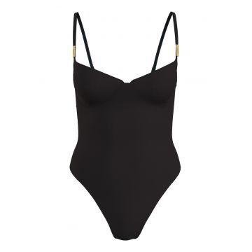 Costum de baie intreg cu burete si decupaj